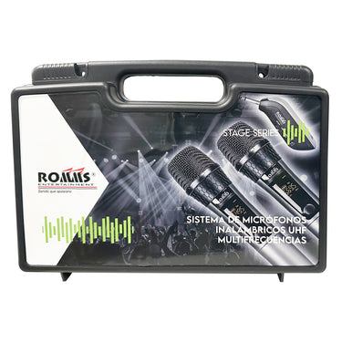 Microfono Romms Mc-382m Inalambrico Doble De Mano Uhf